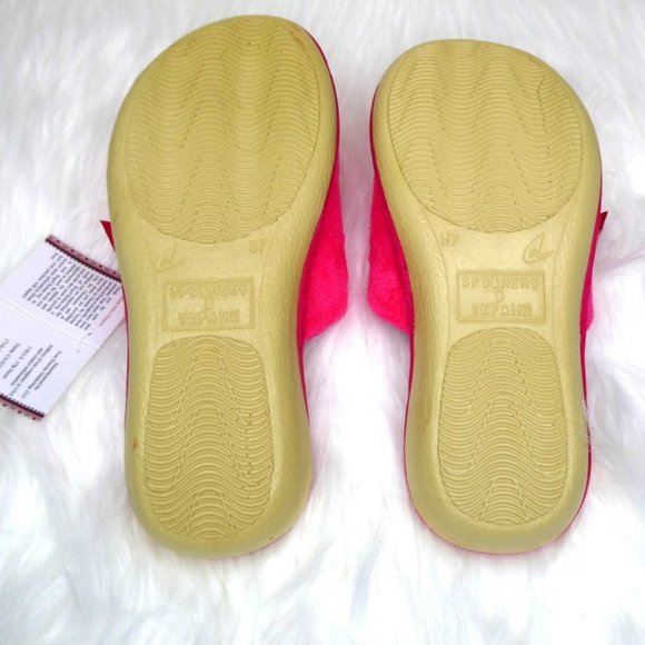 Belsta Hot Pink Open Toe Slippers - Picture 6 of 7